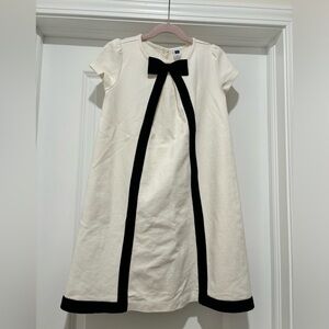 Janie and Jack cream and black dress